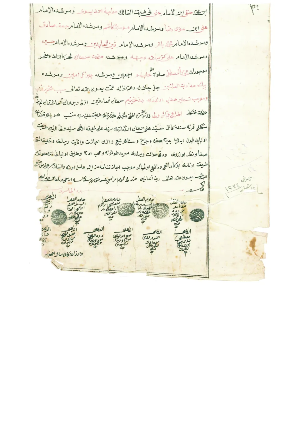 Ek. İcâzetnâme 1 (dördüncü kısım)